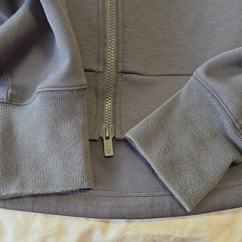 +J UNIQLO x Jil Sander Dry Sweat Full Zip-Up Hoodie, Size XL, Gray, Rare Item - Picture 7 of 15